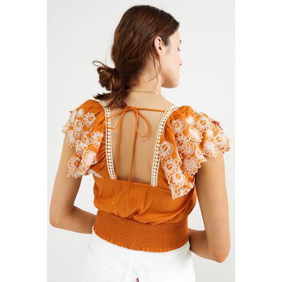 Anthropologie Embroidered Lace Blouse - Picture 3 of 3
